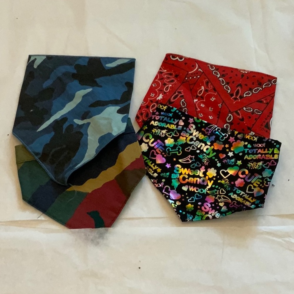 COPY - Set of 4 Doggie Scarves